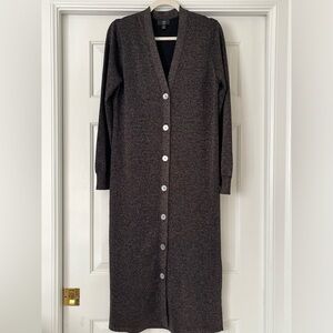 J Crew 365 sparkle fitted cardigan dress, size M, Black Gold